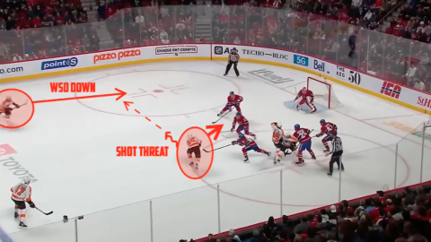 Offensive Zone Face Off by Flyers - Roll Over